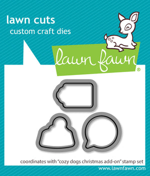 Lawn Fawn - COZY DOGS CHRISTMAS Add-On - Dies Set