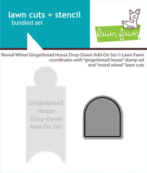 Lawn Fawn - Reveal Wheel GINGERBREAD HOUSE: DROP-DOWN Add-On Set