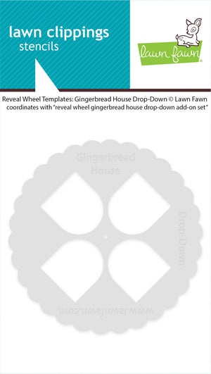 Lawn Fawn - Reveal Wheel Templates: GINGERBREAD HOUSE - DROP-DOWN