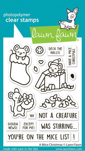 Lawn Fawn - A MICE CHRISTMAS - Stamps Set