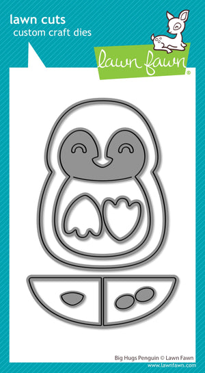 Lawn Fawn - BIG HUGS PENGUIN - Dies Set