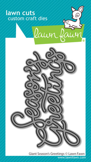 Lawn Fawn - Giant SEASONS GREETINGS Sentiment - Die