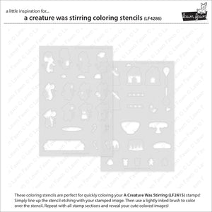 Lawn Fawn - A CREATURE WAS STIRRING - Coloring Stencils