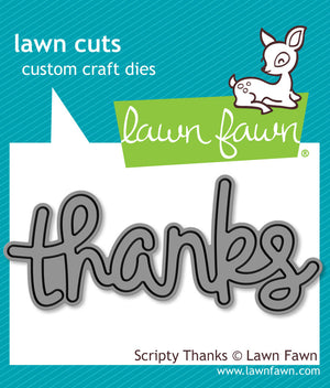 Lawn Fawn - Scripty THANKS - DIE