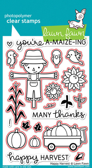 Lawn Fawn - HAPPY HARVEST - Coloring Stencils