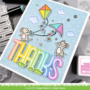 Lawn Fawn - WHOOSH, KITES! Coloring Stencils - Lawn Clippings - Stencil Set