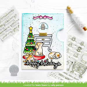 Lawn Fawn - Little Snow Globe: DOG - Stamps Set