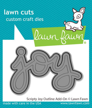 Lawn Fawn - Scripty JOY OUTLINE - Die