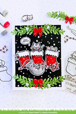 Lawn Fawn - PAWSITIVE CHRISTMAS - Stamps Set