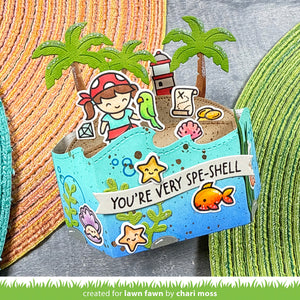 Lawn Fawn - PLATFORM POP-UP PALM TREE INSERTS - Dies Set