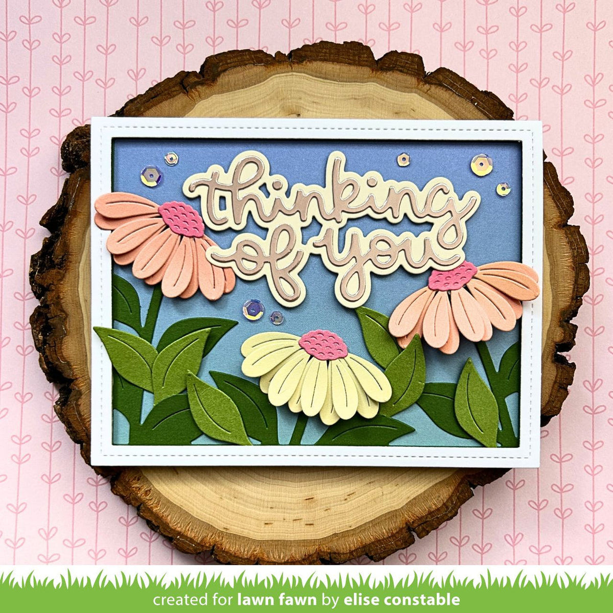 Lawn Fawn - Scripty THINKING OF YOU OUTLINE - Add-On Die – Hallmark ...