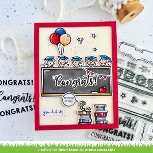 Lawn Fawn - SIMPLY CELEBRATE GRADUATION - Stamps Set