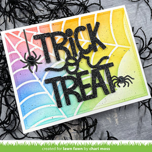 Lawn Fawn - SPIDERWEB Background - Lawn Clippings - Stencil Set