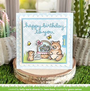 Lawn Fawn - Spring Basket Add-On: BIRTHDAY - Stamps Set