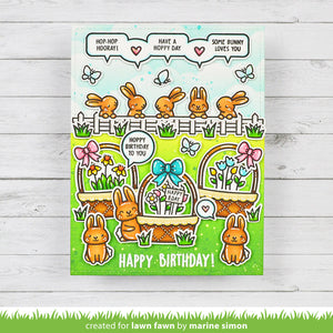 Lawn Fawn - Spring Basket Add-On: BIRTHDAY - Stamps Set