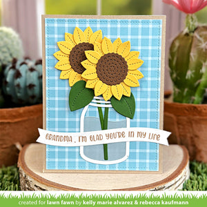 Lawn Fawn - SUNNY SUNFLOWER - Dies set