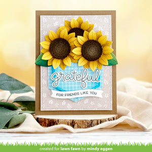 Lawn Fawn - SUNNY SUNFLOWER - Dies set