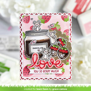 Lawn Fawn - SWEET STRAWBERRY - Stamps set