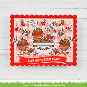 Lawn Fawn - SWEET STRAWBERRY - Stamps set