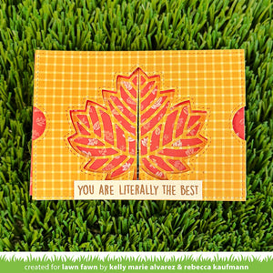 Lawn Fawn - Ta-Da! Diorama! MAPLE LEAF Window Add-On - Die