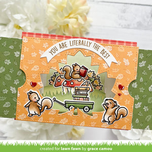 Lawn Fawn - Ta-Da! Diorama! MAPLE LEAF Window Add-On - Die