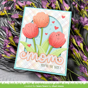 Lawn Fawn - Scripty MOM OUTLINE - Add-On Die