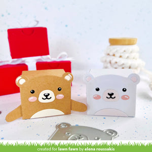 Lawn Fawn - TINY GIFT PANDA and BEAR Add-On Die set