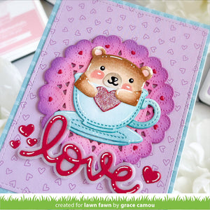 Lawn Fawn - Scripty LOVE OUTLINE - Add-On Die