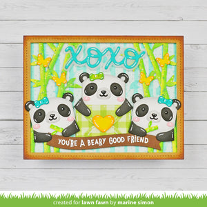 Lawn Fawn - TINY GIFT PANDA and BEAR Add-On Die set