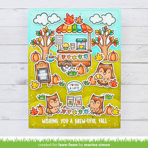 Lawn Fawn - Treat Cart Add-On: COFFEE - Stamps set