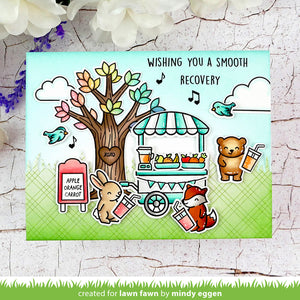 Lawn Fawn - Treat Cart Add-On: SMOOTHIES 'n JUICE - Stamps set