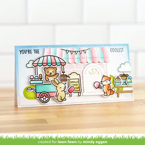 Lawn Fawn - TREAT CART Coloring Stencils - Lawn Clippings - Stencil Set