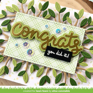 Lawn Fawn - Scripty CONGRATS OUTLINE - Add-On Die