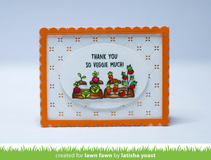 Lawn Fawn - VEGGIE HAPPY ADD-ON - Stamps Set