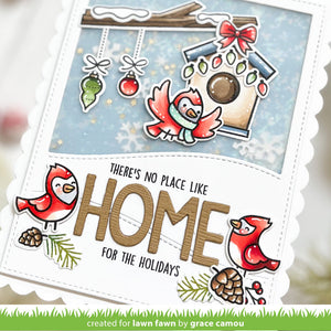Lawn Fawn - WINTER BIRDS ADD-ON - Stamps set