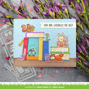 Lawn Fawn - LITTLE WOODLAND LIBRARY Add-On - Stamps set