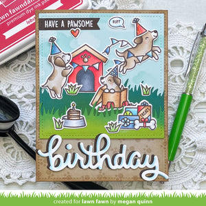Lawn Fawn - YAPPY BIRTHDAY Add-On - Stamps set