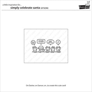 Lawn Fawn - Simply Celebrate SANTA - Stamps set