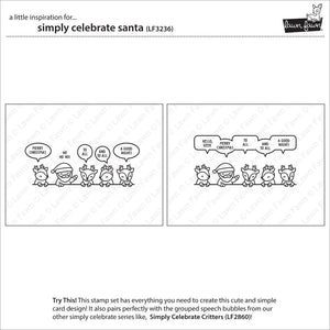 Lawn Fawn - Simply Celebrate SANTA - Stamps set