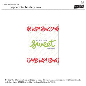 Lawn Fawn - PEPPERMINT Border - Dies