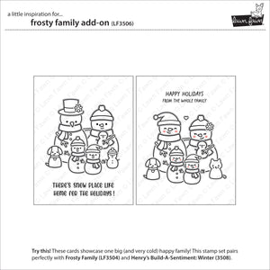 Lawn Fawn - FROSTY FAMILY (Snowman) - Stamps set