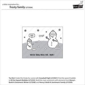 Lawn Fawn - FROSTY FAMILY (Snowman) - Stamps set