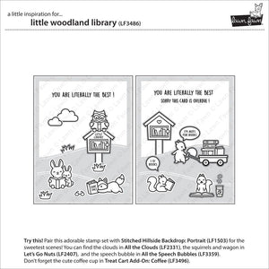 Lawn Fawn - LITTLE WOODLAND LIBRARY - Stamps set