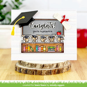 Lawn Fawn - Woodland Critter Huggers GRADUATION Add-On Dies set