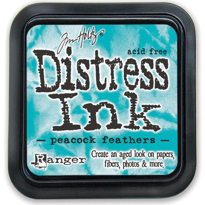 Tim Holtz Ranger Distress Ink Pad - PEACOCK FEATHERS