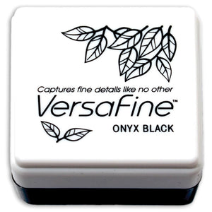 VersaFine Stamp Pad - ONYX BLACK 1" CUBE Stamp Pad - Hallmark Scrapbook - 1