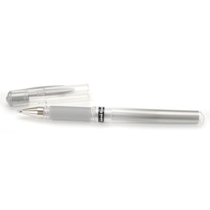 Signo & Uni-ball - Broad Pen 1mm - SILVER Gel Pen - Hallmark Scrapbook