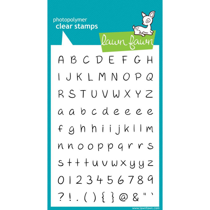 Lawn Fawn - Jessie's ABCs - CLEAR STAMPS 78pc