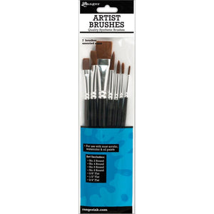 Ranger - ARTIST BRUSHES SET - 7 brushes - Hallmark Scrapbook