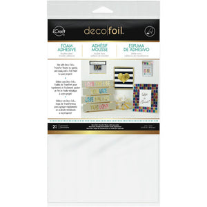 Therm-O-Web - iCraft Deco Foil - FOAM ADHESIVE 6"X12" Sheets 2/Pkg